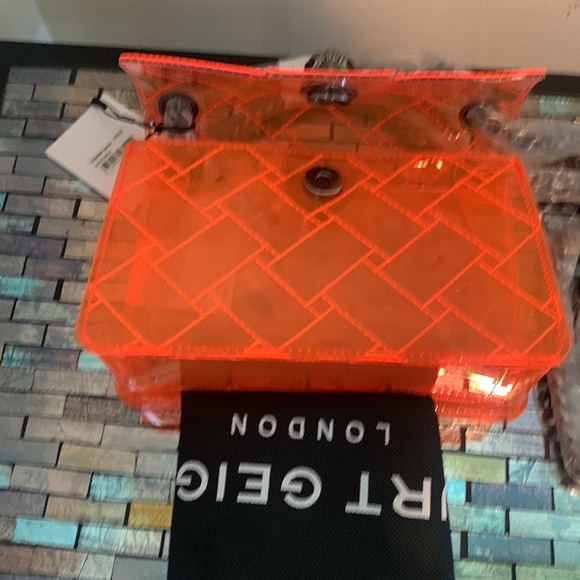 - Kurt Geiger London Rainbow Shop Mini Kensington Transparent Shoulder Bag - Picture 9 of 10